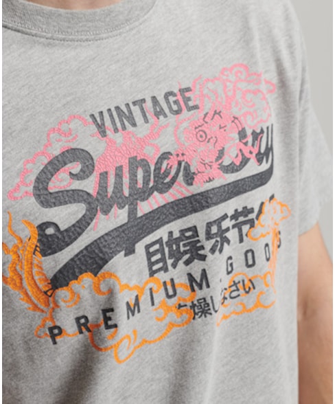 M1011684A | T-shirt met logo in Japanse stijl
