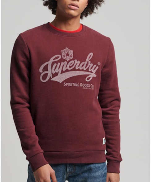 M2011839A | Vintage Collegiate Sweatshirt met ronde hals en geschreven opdruk