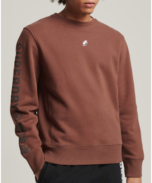 M2011906A | Code Logo Linear sweatshirt met ronde hals en losse pasvorm