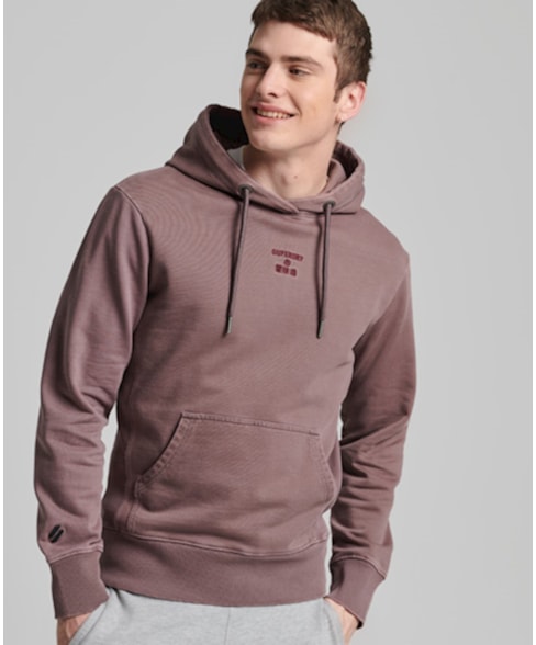 M2011908A | Code Logo Garment Dye hoodie met losse pasvorm