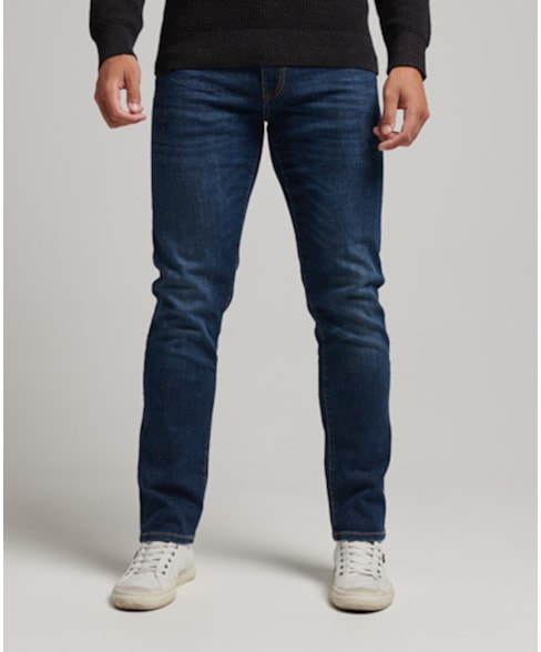 M7010887A | Slimfit jeans van biologisch katoen met rechte pijpen