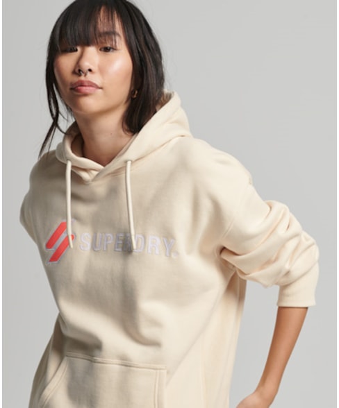 W2011396A | Oversized Code hoodie met appliqué