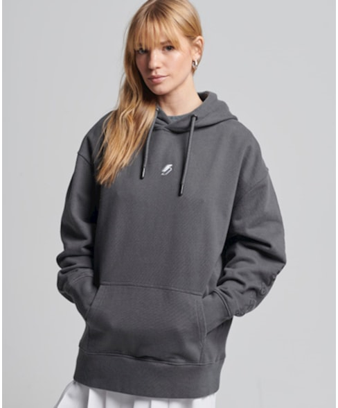 W2011403A | Code Logo Linear Oversized hoodie