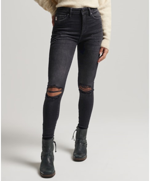 W7010644A | Skinny jeans met hoge taille