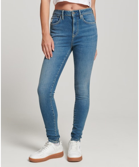 W7010796A | Skinny vintage jeans met hoge taille